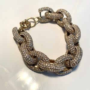 J. Crew pave chunky link bracelet